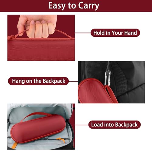 Aenllosi Hard Case for Beats Pill - Speaker Statement Red | EVA case construction, Water-resistant design, Dust-resistant design, Case only - color: Statement Red