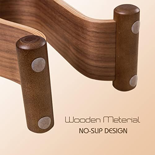 Wood Headphone Stand, Headphone Holder Wood Headset Stand Compatible for Sony, Bose, Shure, Jabra, JBL, AKG Gaming Headphones Display et. (Walnut) - color: Walnut