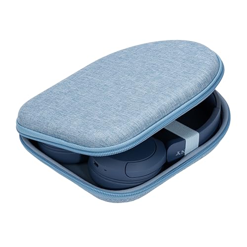 Ginsco Case Compatible with Sony WH-CH520 Wireless Headphones Bluetooth On-Ear Headset with Microphone, with JBL Tune 510BT/520BT/500BT Ultra-Slim Hard Shell Case for On Ear Headphones (Light Blue) - color: Light Blue
