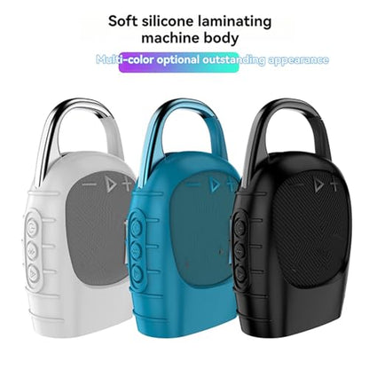 Silicone Protective Cover Case Sleeve Compatible for JBL Clip 5 Portable Bluetooth Speaker Carrying Case Stand Up Holder Cover Pouch - color: WHITE