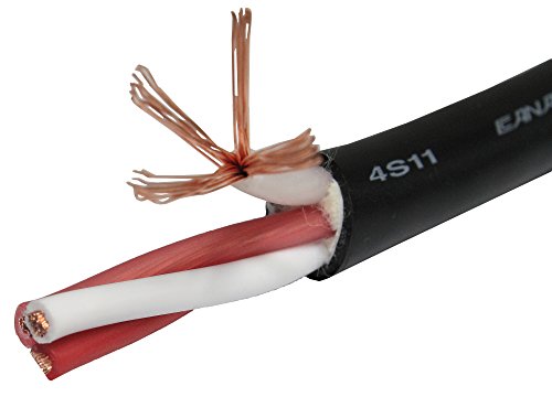 WORLDS BEST CABLES 4 Units - 6 Inch - Canare 4S11 – Audiophile Grade - 11AWG - HiFi Speaker Jumper Cable Terminated with Gold Spade Connectors