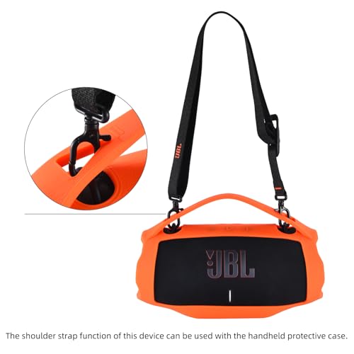 Silicone Cover for JBL Xtreme 4, Protective Case, Shockproof (Orange)