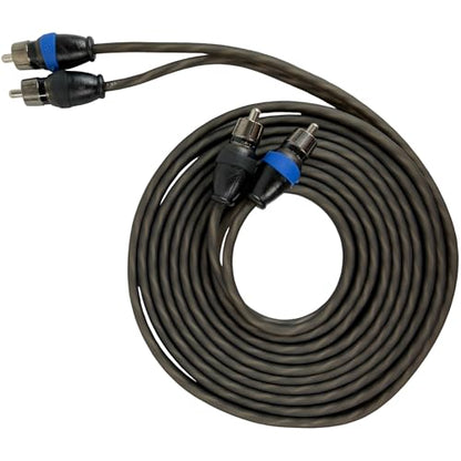 Sky High Car Audio 2 Channel Twisted 3 ft RCA Cables Coated 3' OFC - size: 3 Feet