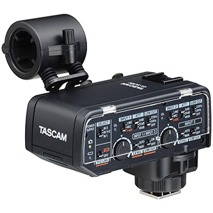 Tascam CA-XLR2d-F and Studio Headphones Bundle