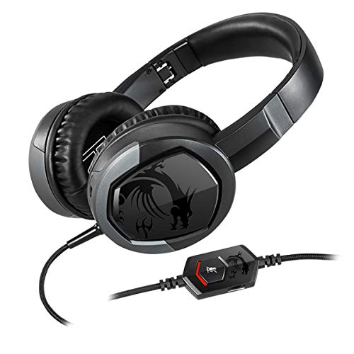 msi Gaming Detachable Microphone Lightweight and Foldable Headband Design Gaming Headphone (Immerse GH30 V2) - size: Large, style: Immerse GH30 V2