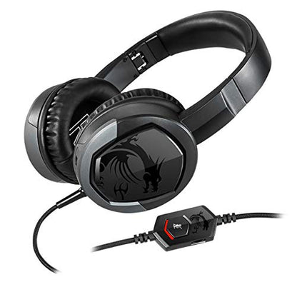 msi Gaming Detachable Microphone Lightweight and Foldable Headband Design Gaming Headphone (Immerse GH30 V2) - size: Large, style: Immerse GH30 V2