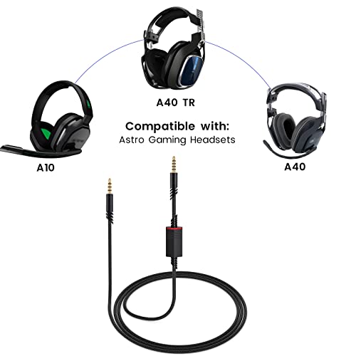 weishan A40 Mic and Audio Cable, Replacement for Astro A40 TR Gaming Headsets