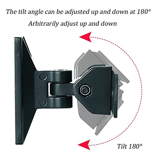 Entertainment Center Shelves Speaker Wall Mount Bracket Panoramic Surround Ceiling Speaker Bracket for Living Room Meeting Room Adjustable Speaker Bracket Suitable for DVD Players, Cable Boxes