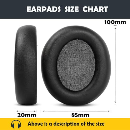 Earpads and Headband Replacement Compatible with Anker Soundcore Life Q30 / Q35 Bluetooth Headphones Ear Pads with Softer Protein Leather/Memory Foam