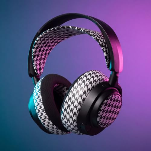 WC Mod Kit V2 Nova Pro Wireless, Pro Omni & Elite - Gel Earpads & Headband - color: Houndstooth