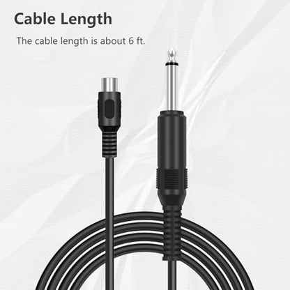 RCA to 6.35mm 1/4 inch, 6 FT RCA Female to 6.35mm TS Mono Male Jack Adapter Audio Cable for Speaker Mixer Amplifier TV AV Receiver Guitar