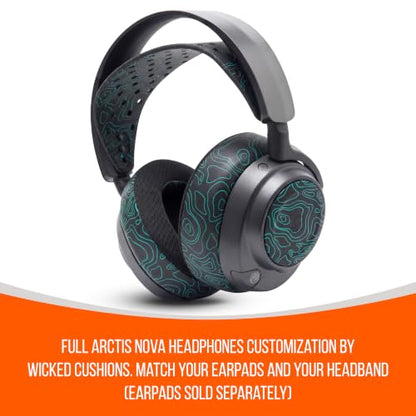WC HeadbandZ Arctis Nova V2 - Wide Silicone Headband for Arctis Nova - color: Midnight FrankP