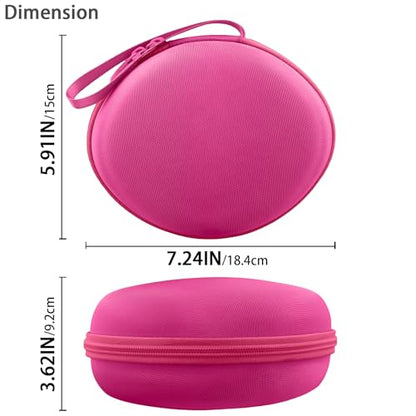 for Beats Studio Pro/Studio3/Solo4/Solo3 Headphones Hard Case, Rose Red - color: Rose Red Case