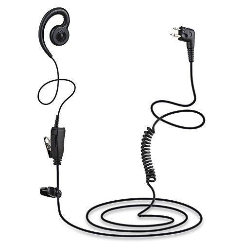 HWAYO Walkie Talkie Swivel Earpiece with Microphone and PTT for Motorola Two Way Radio - Motorola Swivel Earpiece Compatible with Walkie Talkies CLS1410, CLS1100, HKLN4604A (4 Pack) - size: 4 Pack