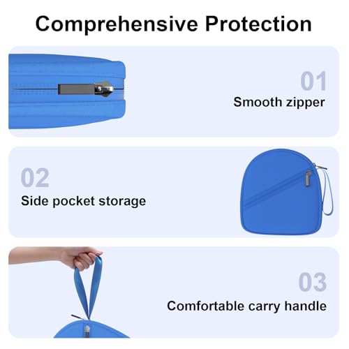 Headphone Headset Case Bag Compatible with JBL Tune 770NC, 720BT, 510BT, 520BT, 500BT | Soundcore by Anker Q20i, Q20, Q30, Q45 | Sony | BERIBES | TOZO | KVIDIO | JLab | Bose On-Ear Headphones - Blue - color: 2.Blue