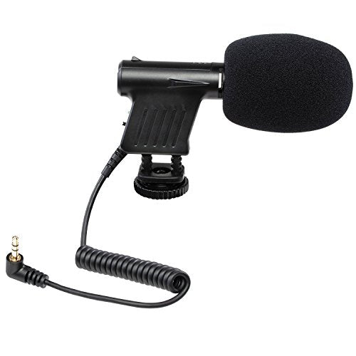 Shotgun Microphone for Canon, Nikon, Sony DSLR Cameras