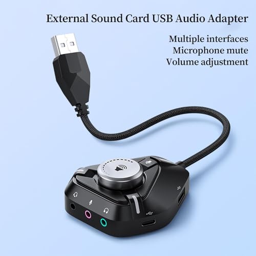 USB Sound Card Type-C External Amplifier