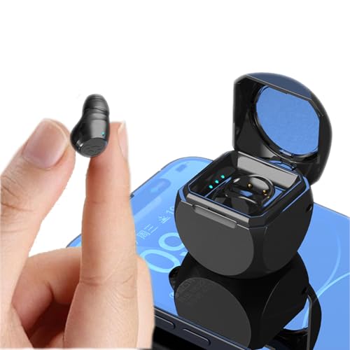 Xmenha Mini Invisible Earbuds Small Bluetooth Earbud Wireless Smallest Micro Ear Bud Tiny Discreet Earbuds for Small Ears Ear Canals Mini Invisible Ear Buds Invisible Discreet Headphones
