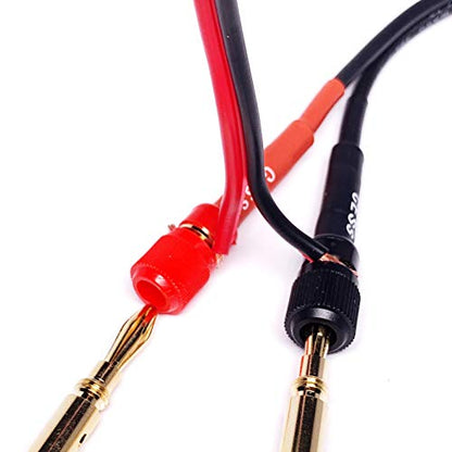 CNCESS Solderless 1/4-Inch TS Plug to Banana Adapter Terminal, 2 Pack | 6.35mm, Binding Post