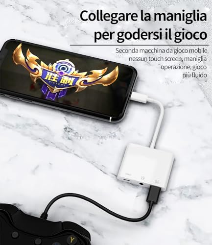 zoyuzan Compatible for iPhone Headphone Adapter 3.5mm AUX Audio Jack Charger Dongle Earphone Splitter Compatible with Lightning Male to USB Female OTG Power Charging Camera MIDI Connector for ipad