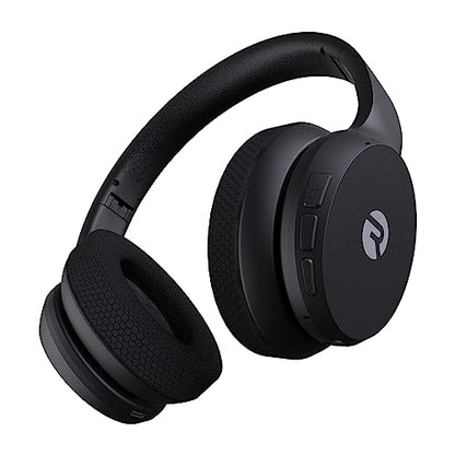 Raycon Fitness Bluetooth Headphones - Over The Ear Running Headphones, Active Noise Cancelling Wireless Headphones + Awareness Mode, Bluetooth Headset with Mic, 45 Hours of Battery Life (Black) - color: Black