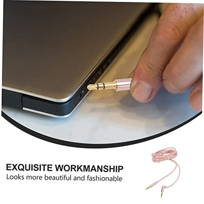 3.5mm Headphone Wire Audio Cable for Stereo Aux Cord for Car/Headphone/Phone Coiled Design Durable Construction