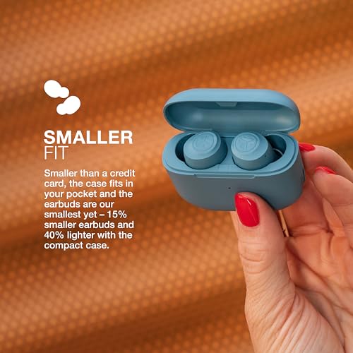 JLab Go Air Pop True Wireless Bluetooth Earbuds + Charging Case, Slate, Dual Connect, IPX4 Sweat Resistance, Bluetooth 5.1 Connection, 3 EQ Sound Settings Signature, Balanced, Bass Boost - color: Slate