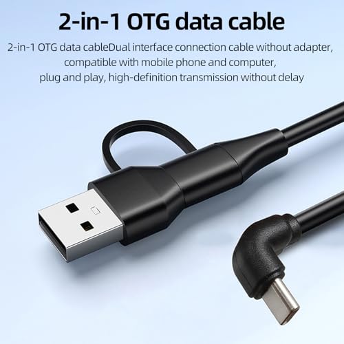 USB Computer Microphone with RGB Light, Headphone Output, Mute Control and OTG Cable for PC Laptop, Black - color: Black, size: One Size