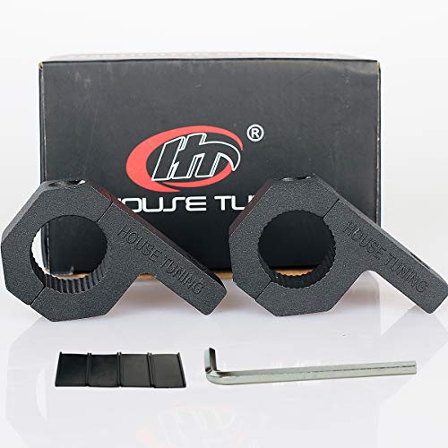 1.0 inch Holder Clamp Aluminum (25mm Diameter) Tube Clamps Mount Bracket Horizontal Bar Clamp kit for Work Light Bar(2pcs-1.0" Clamp) - size: 1.0"
