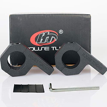 1.0 inch Holder Clamp Aluminum (25mm Diameter) Tube Clamps Mount Bracket Horizontal Bar Clamp kit for Work Light Bar(2pcs-1.0" Clamp) - size: 1.0"