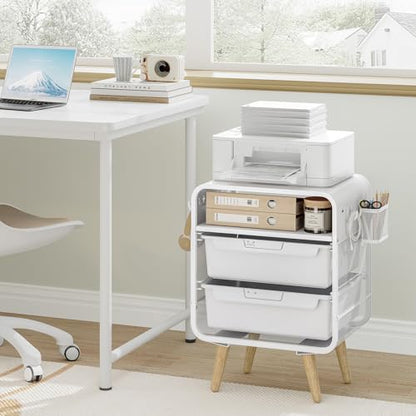 SYKIARIOL Kids Nightstand, Bedside Table, White Side Table - color: White