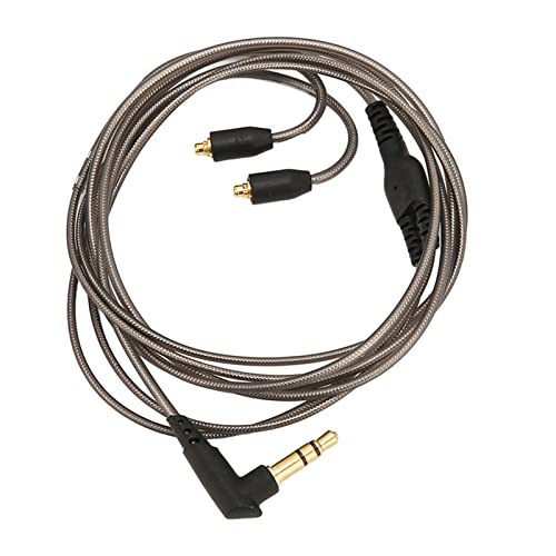 Replacement Cable for SE215 SE535, Tinned Copper MMCX Connector, Soft Flexible Cord for Shure Earphones (Black)