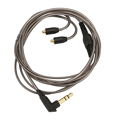 Replacement Cable for SE215 SE535, Tinned Copper MMCX Connector, Soft Flexible Cord for Shure Earphones (Black)