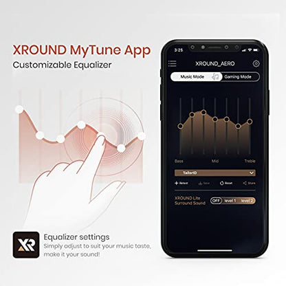 AERO True Wireless Gaming Earbuds, 50ms Ultra-Low Latency, Lite Surround Sound, Bluetooth 5.0 in-Ear Headphones, Noise Reducing Dual-Microphones, for Android and iOS