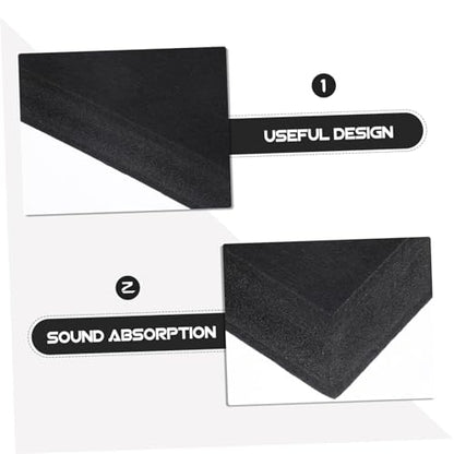 GALPADA Studio Monitor Isolation Pad Sound Absorbing Foam Platform for Subwoofer and Speaker Stability Acoustic Stand Noise Reduction Pad