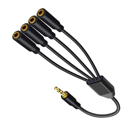 3.5mm Earphone Splitter Cable 1 to 6/5/4/3 Port Aux Cable Headphones AUX Adapters Cord for Phones Headsets Speaker