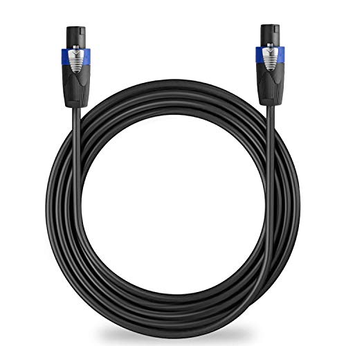 Pro 100ft 12 Gauge Speakon to Speakon Male Audio Speaker Cable, Single - size: 100ft
