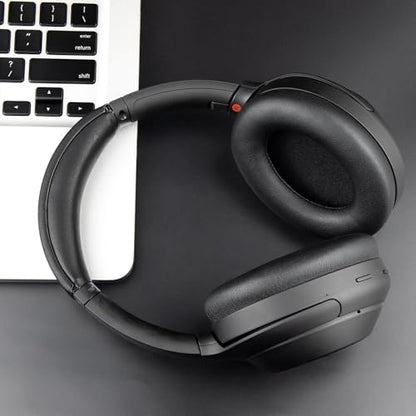 SOULWIT Replacement Kit for Sony WH-1000XM4 Headphones, Ear Pads Cushions + Headband Repair Part - Black - color: Black