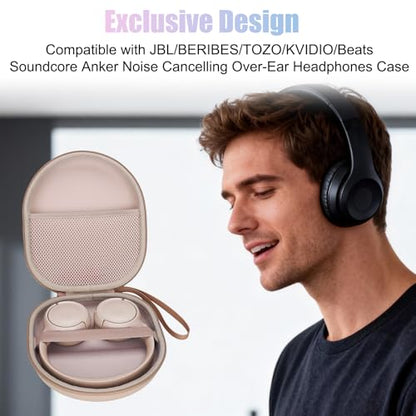 Headphone Case Compatible with JBL Tune 510BT 720BT 770NC 520BT, Blue | Fits JBL/Sony/Soundcore by Anker/BERIBES/KVIDIO Wireless On-Ear Headphones Headset - color: Blue