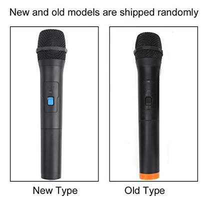 Tangxi VHF Microphone, Universal Handheld Karaoke Mic Speaker, Over 110 DB Outdoor Indoor Cordless Microphone System with USB Reciver for Singing, Karaoke, Speech,