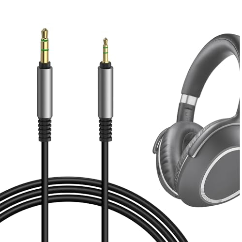 GEEKRIA Audio Cable Compatible with Sennheiser Momentum 4, PXC 550, PXC 550 II, ACCENTUM Plus Headphones Cable, 2.5mm to 3.5mm Replacement Stereo Cord (5.6 ft/1.7 m)