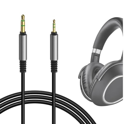 GEEKRIA Audio Cable Compatible with Sennheiser Momentum 4, PXC 550, PXC 550 II, ACCENTUM Plus Headphones Cable, 2.5mm to 3.5mm Replacement Stereo Cord (5.6 ft/1.7 m)