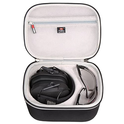 FBLFOBELI Hard Case for Walker's Razor Slim/Howard Leight Shooting Ear Protection Electronic Shooting Muffs Earmuff - color: Black