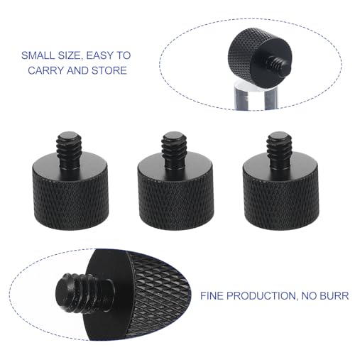 6 Pack 5/8 to 1/4 Thread Adapter Screw, Aluminum Alloy