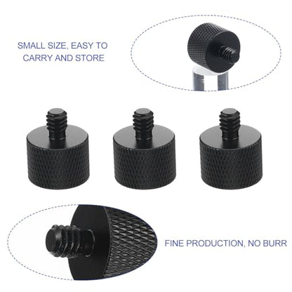 6 Pack 5/8 to 1/4 Thread Adapter Screw, Aluminum Alloy
