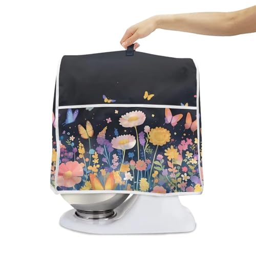 Kitchen Mixer Cover Dust Cover Butterfly Design Dustproof Kitchen Mixer Accessories L Size - color: Butterfly Design-, size: L