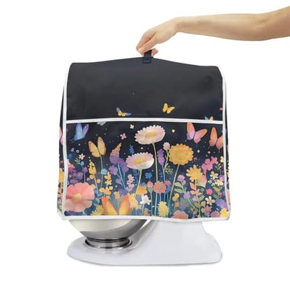 Kitchen Mixer Cover Dust Cover Butterfly Design Dustproof Kitchen Mixer Accessories L Size - color: Butterfly Design-, size: L