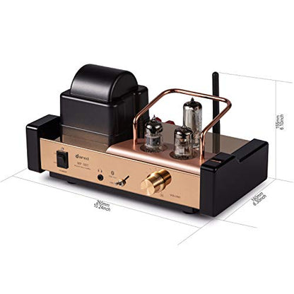 Dared MP-5BT a Stereo Vacuum Tube Integrated Amplifier,Hybrid Amplifier, Bluetooth Connection,USB/DAC Input, Headphone Output, Pre Output,25Wx2,with Tubes 6N1*1,6N2*1,6E2*1, AC110V and AC230V Optional