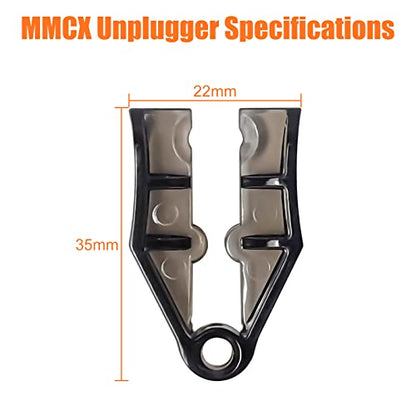 okcsc MMCX Cable Removal Tool IEM Earbuds Tool Help to Separate MMCX Connectors with Cable MMCX Assist Wire Pulling Tool Remover Earbuds Accessories Clamp A Pair of Black - color: Black