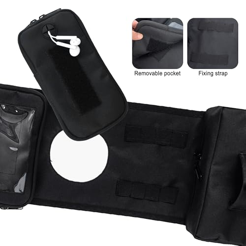 MYDAYS ATV Saddle Bag,Cargo Tank Phone Bag Storage Luggage for ATV UTV Snowmobile Motorcycle (Black1) - color: Black1